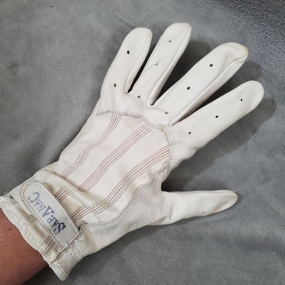 Saranac Vintage 1980 Leather Handball Gloves Size Large